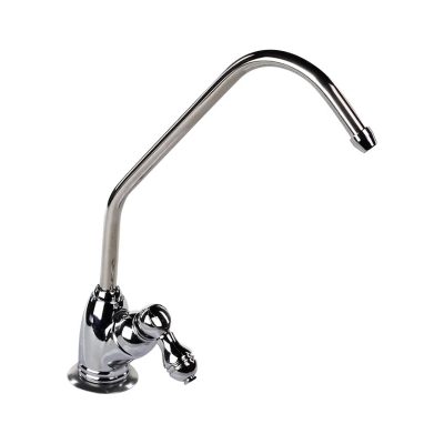 Кран 7,5 см с керамическим переключателем Raifil F-07-2BC-L SILVER 1/4″